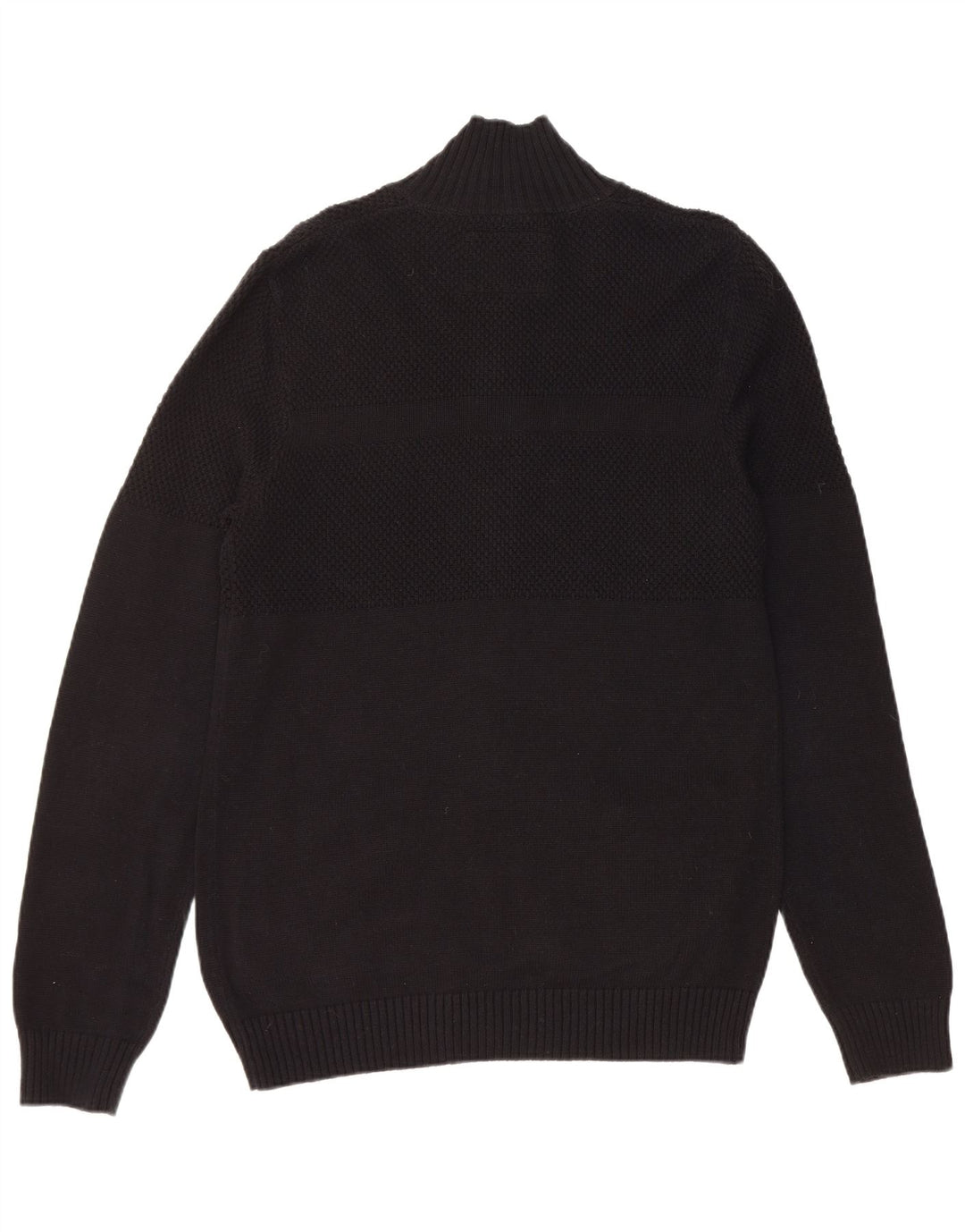 Ανδρικό πουλόβερ GUESS Ζακέτα μεγάλο μαύρο βαμβακερό