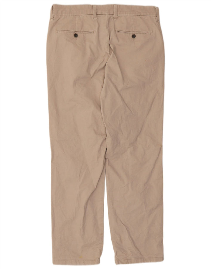 Marks & Spencer Ανδρικό παντελόνι Chino με κανονική εφαρμογή W32 L29 Μπεζ βαμβακερό