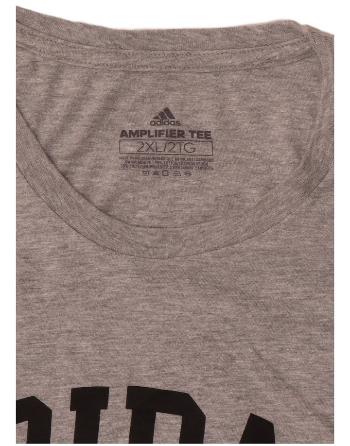Ανδρικό γραφικό T-Shirt Adidas Top 2XL Γκρι