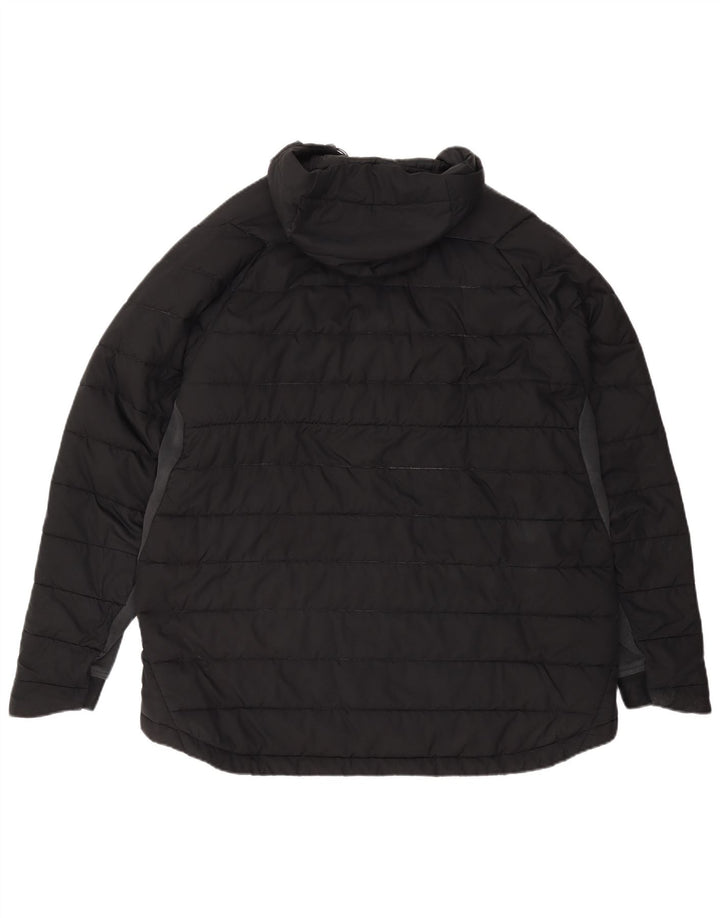 Ανδρικό μπουφάν με κουκούλα NIKE UK 44 2XL μαύρο πολυεστέρα