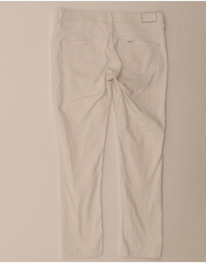 Lee Womens Norma Slim Jeans W30 L27 Λευκό βαμβακερό