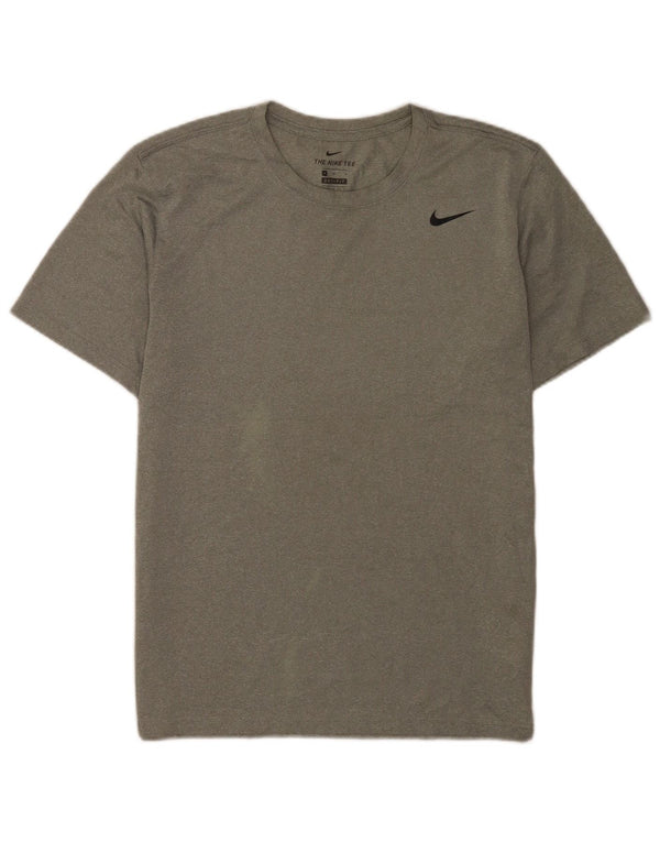 Ανδρικό T-Shirt Nike Dri Fit Τοπ μεσαίου γκρι πολυεστέρα