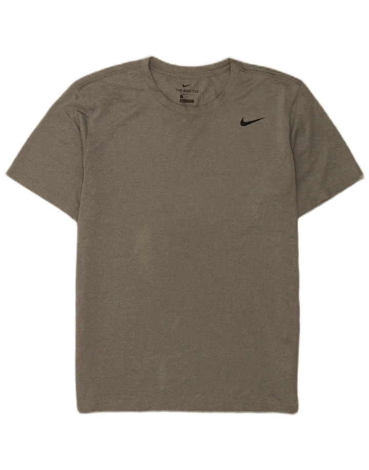 Ανδρικό T-Shirt Nike Dri Fit Τοπ μεσαίου γκρι πολυεστέρα