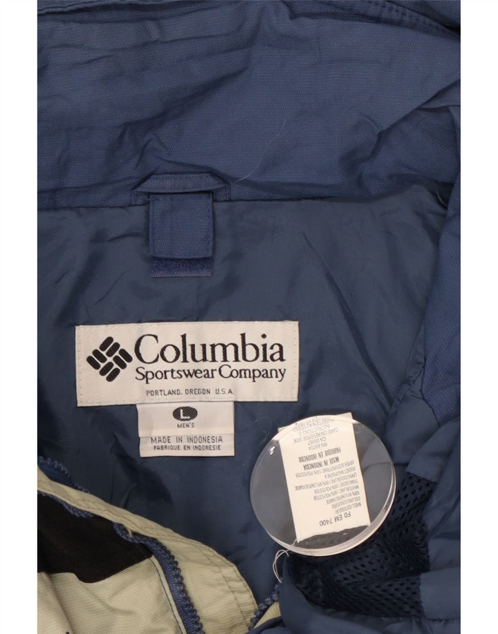 Ανδρικό μπουφάν με κουκούλα Champion UK 40 Large Blue Colorblock Nylon