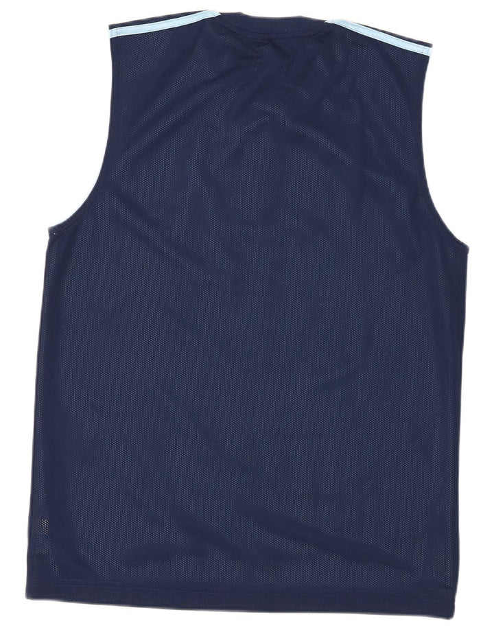 Ανδρικό γραφικό γιλέκο Adidas Small Navy Blue Polyester