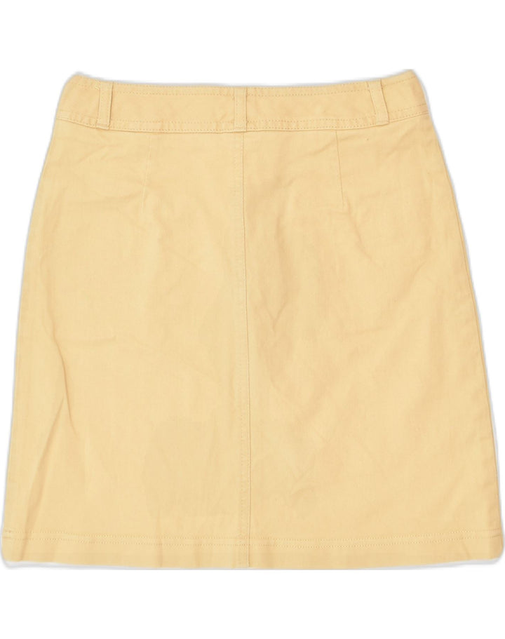 SISLEY Womens Straight Skirt IT 40 Small W26 Beige Cotton | Vintage | Thrift | Second-Hand | Used Clothing | Messina Hembry 