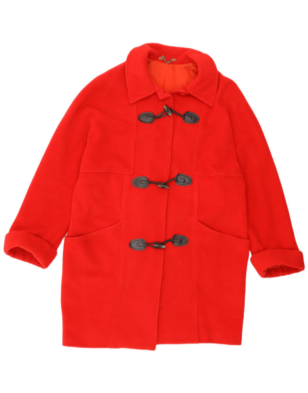 Vintage γυναικείο παλτό Duffle UK 14 Large Red