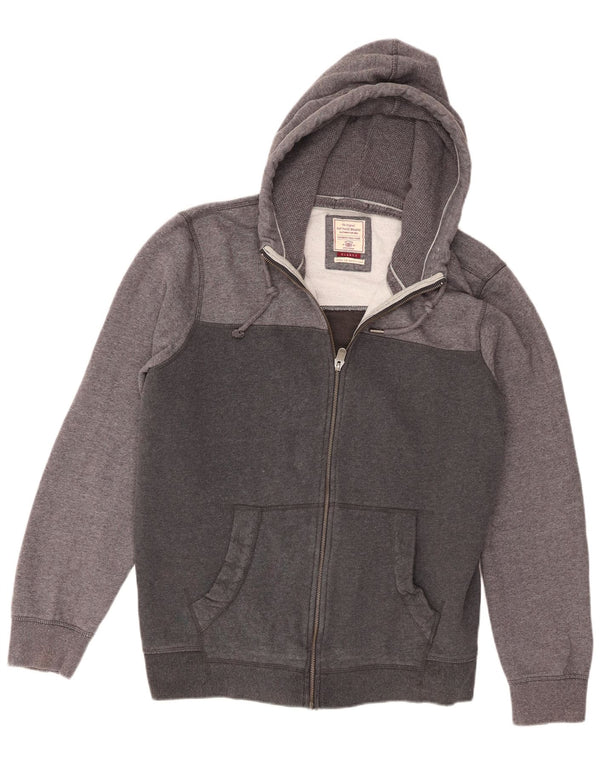 Fat Face Mens Zip Hoodie Sweater XL Grey Colourblock Cotton