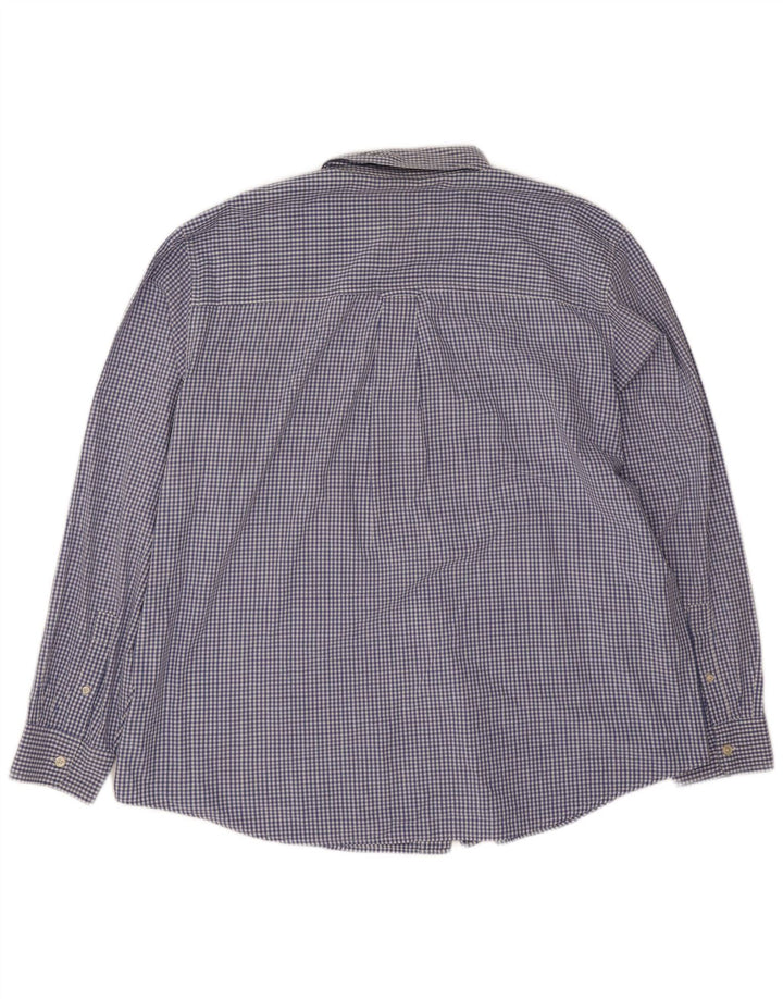 Chaps Ανδρικό πουκάμισο 2XL Blue Check Cotton