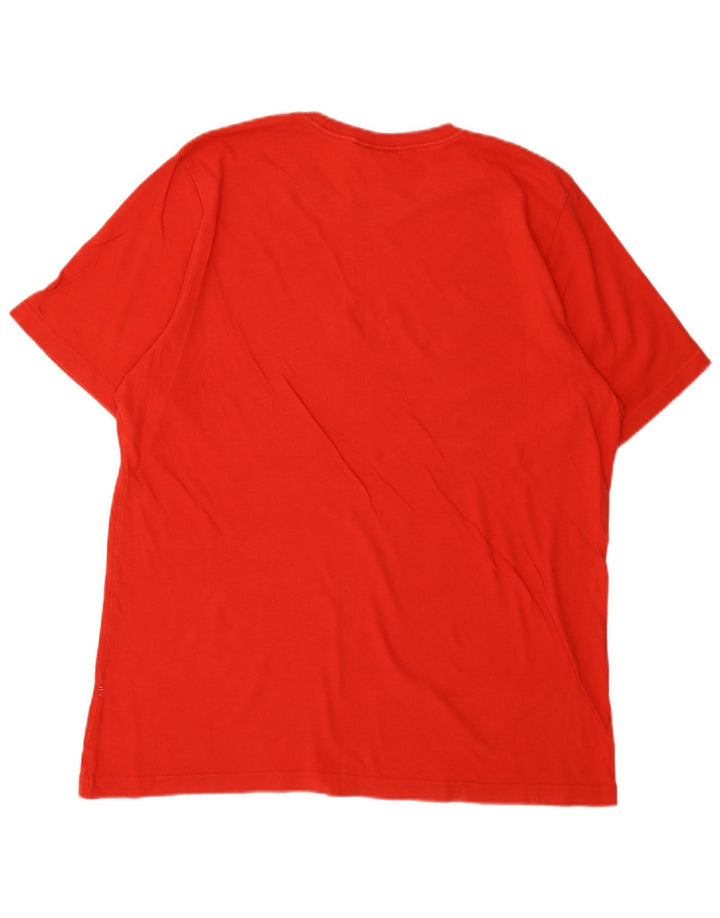 Ανδρικό γραφικό T-Shirt Adidas Top μεγάλο κόκκινο