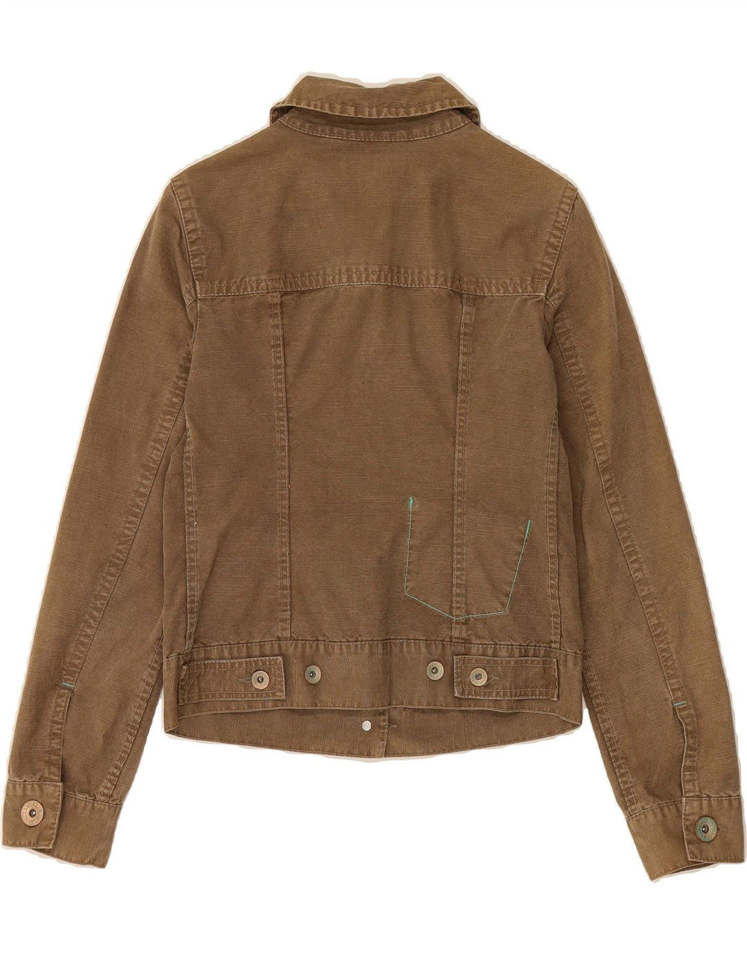 KILLAH Womens Denim Jacket UK 12 Medium Brown Cotton Vintage Killah and Second-Hand Killah from Messina Hembry 