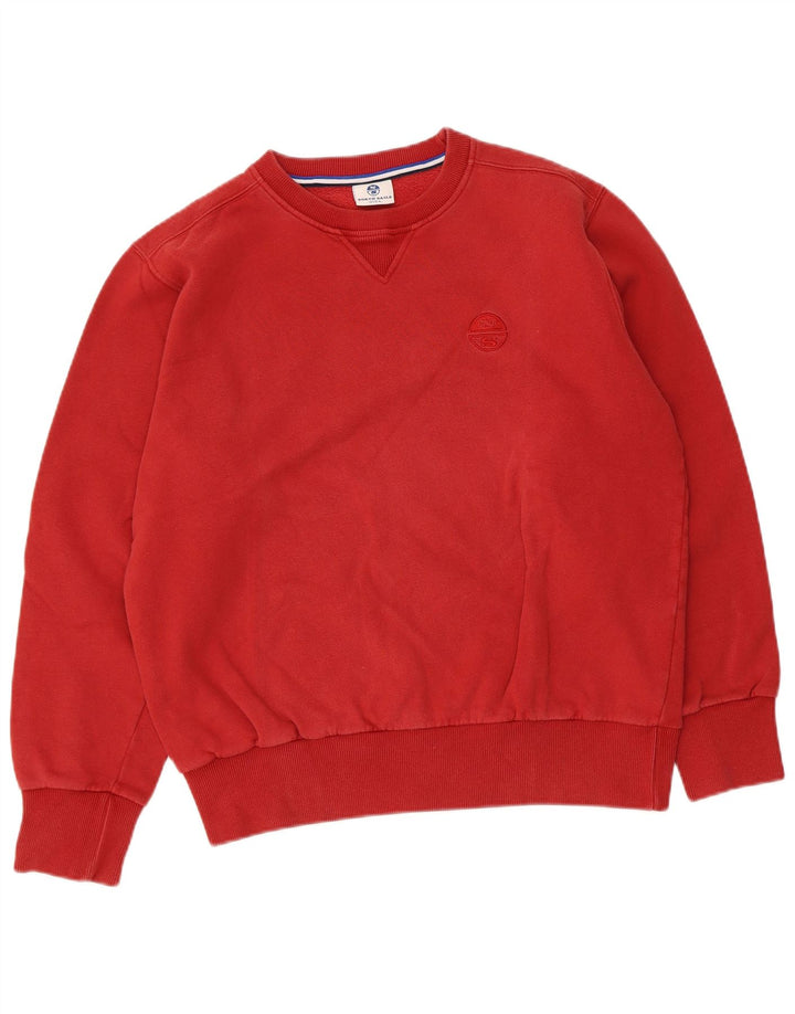 Ανδρικό φούτερ North Sails Jumper μεγάλο κόκκινο βαμβακερό