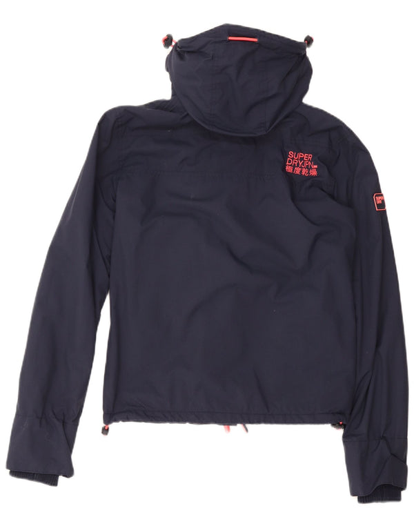 SUPERDRY Γυναικείο Windcheater Oversized Windbreaker Jacket UK 6 XS Navy Blue