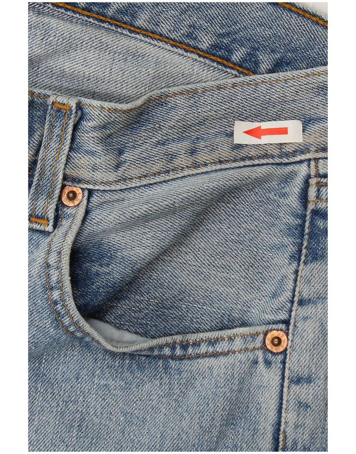 Levi's Womens 595 Straight Jeans W30 L30 Blue Cotton
