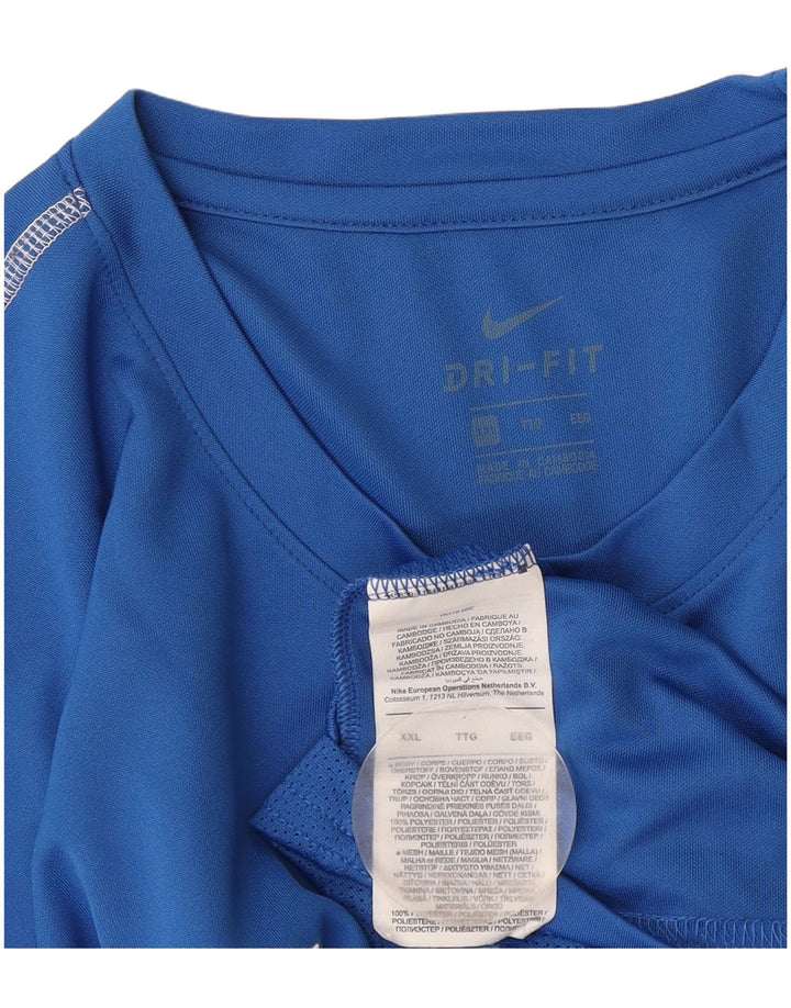 Ανδρικό T-shirt Nike Dri Fit Top 2XL Blue Polyester