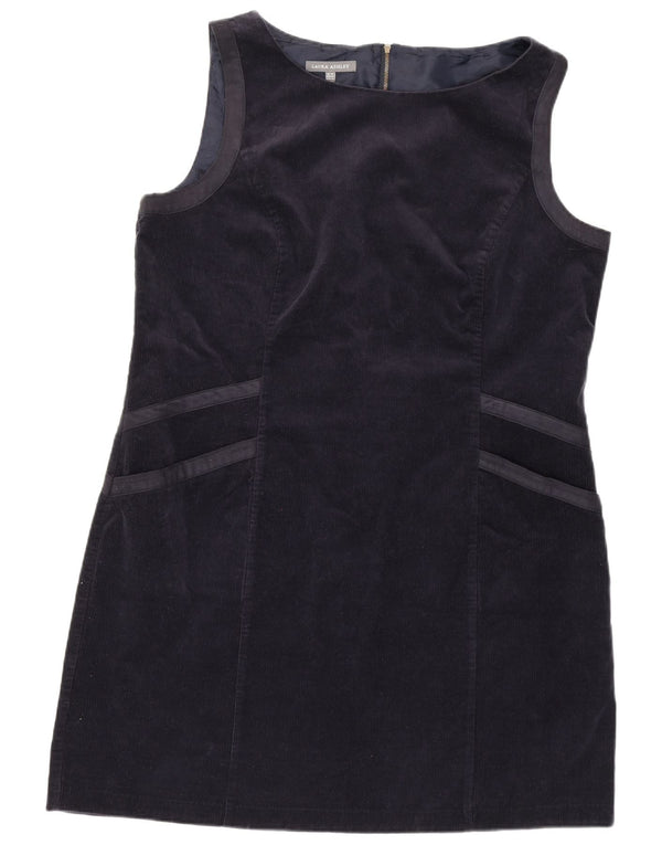 Γυναικείο αμάνικο κοτλέ φόρεμα Laura Ashley UK 18 XL Navy Blue