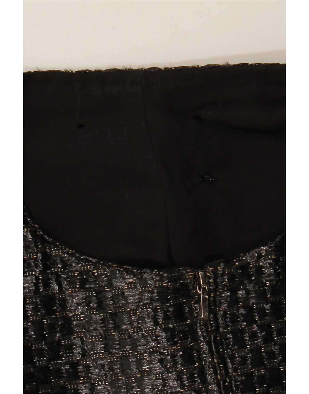 Vintage Γυναικείο Μπουφάν Blazer 3/4 Sleeve UK 12 Medium Black Geometric
