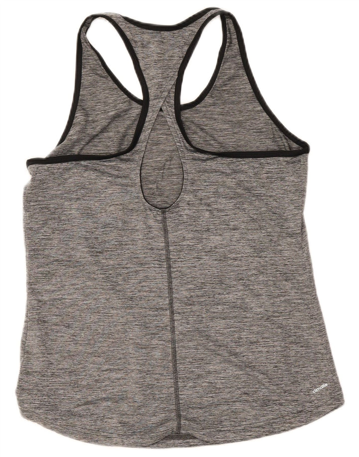 Γυναικείο γραφικό γιλέκο Adidas Top UK 16/18 Large Grey Polyester