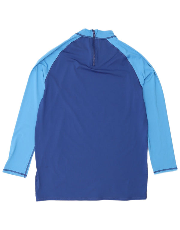 Mistral Mens Graphic Top Long Sleeve XL Blue Colourblock Polyester