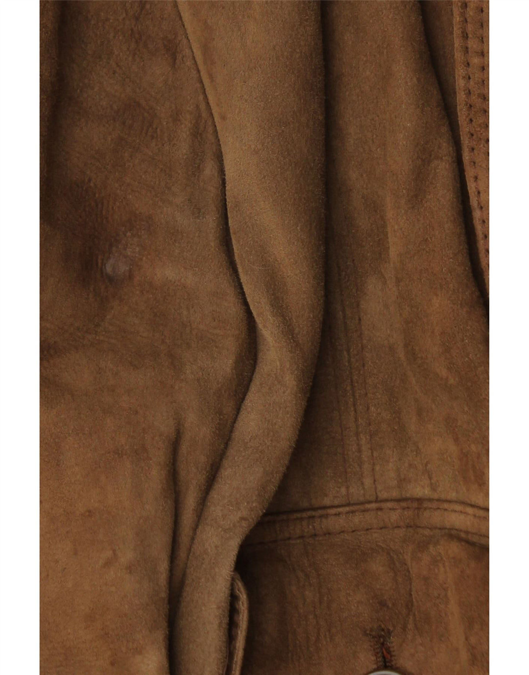 VINTAGE Ανδρικό Suede Bomber Jacket IT 44 XS Καφέ