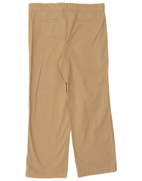 Γυναικείο ίσιο casual παντελόνι ZARA Small W26 L29 Beige Βαμβακερό