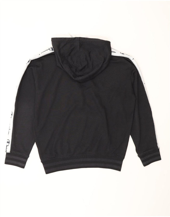 CHAMPION Ανδρική Loose Fit Graphic Hoodie Jumper XS Black Colourblock Cotton