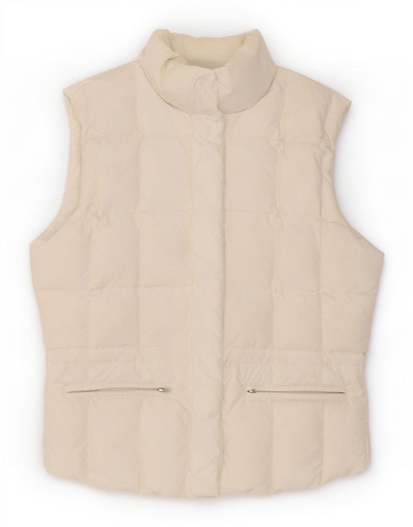 Tommy Hilfiger Γυναικεία padded Gilet UK 14 Large White Polyester