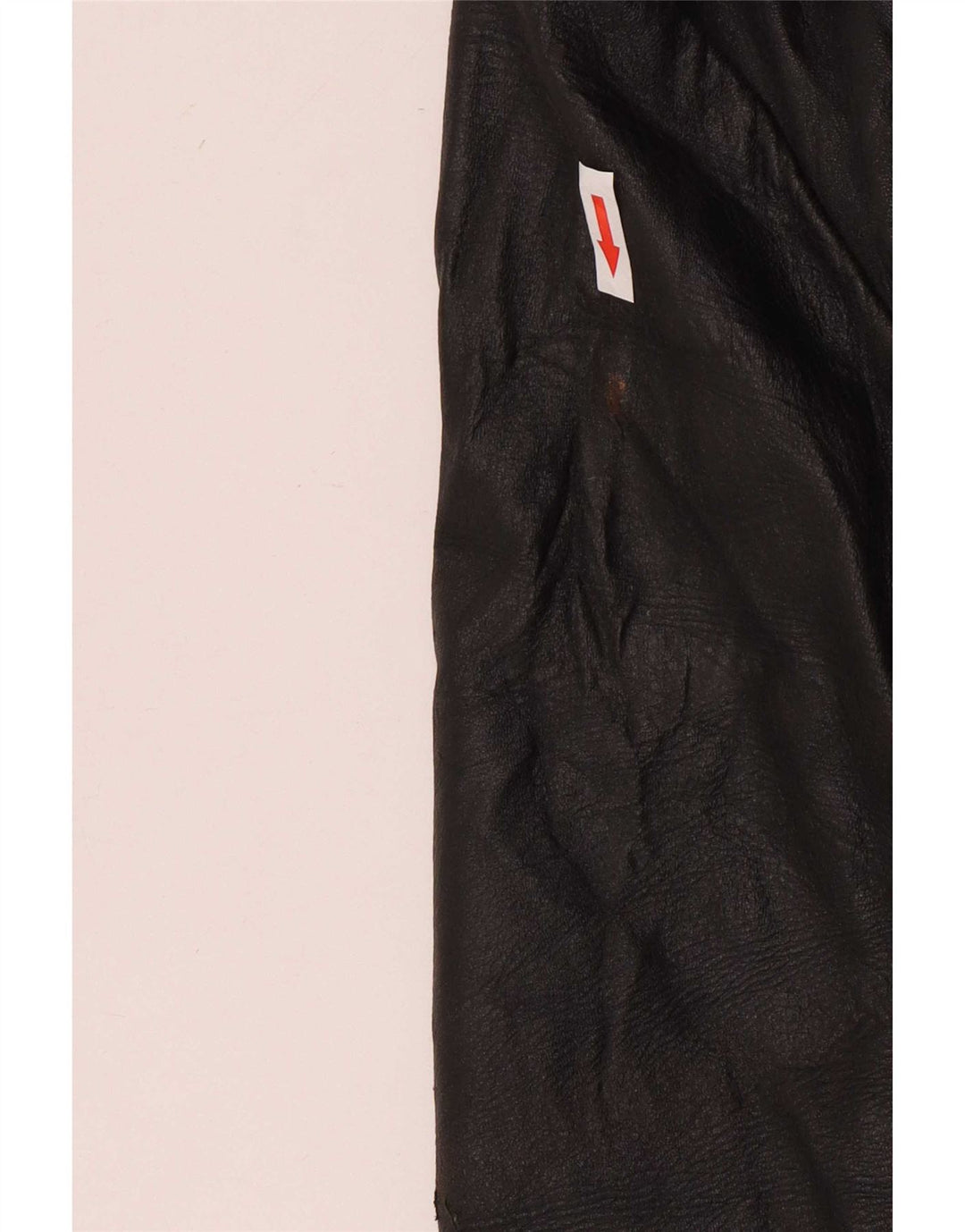 Vintage γυναικείο δερμάτινο σακάκι 3 κουμπιών UK 12 Medium Black
