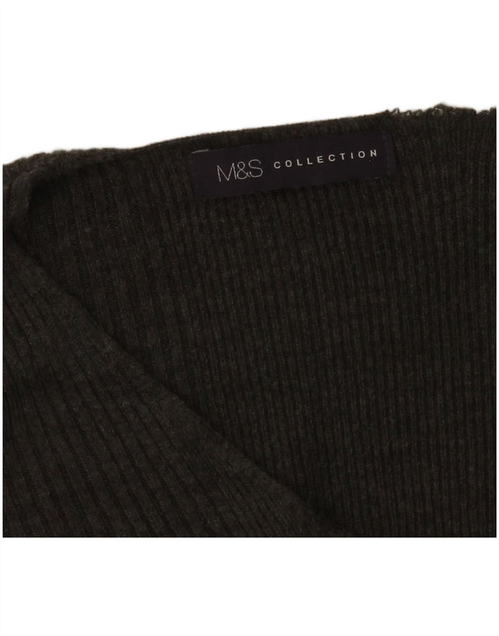 Marks & Spencer Γυναικείο πουλόβερ με V λαιμόκοψη UK 14 Medium Grey