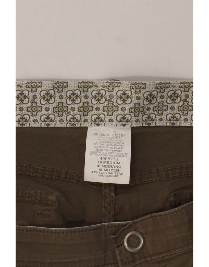 LEE Womens Bermuda Shorts US 18 2XL W38 Beige Cotton Vintage Lee and Second-Hand Lee from Messina Hembry 