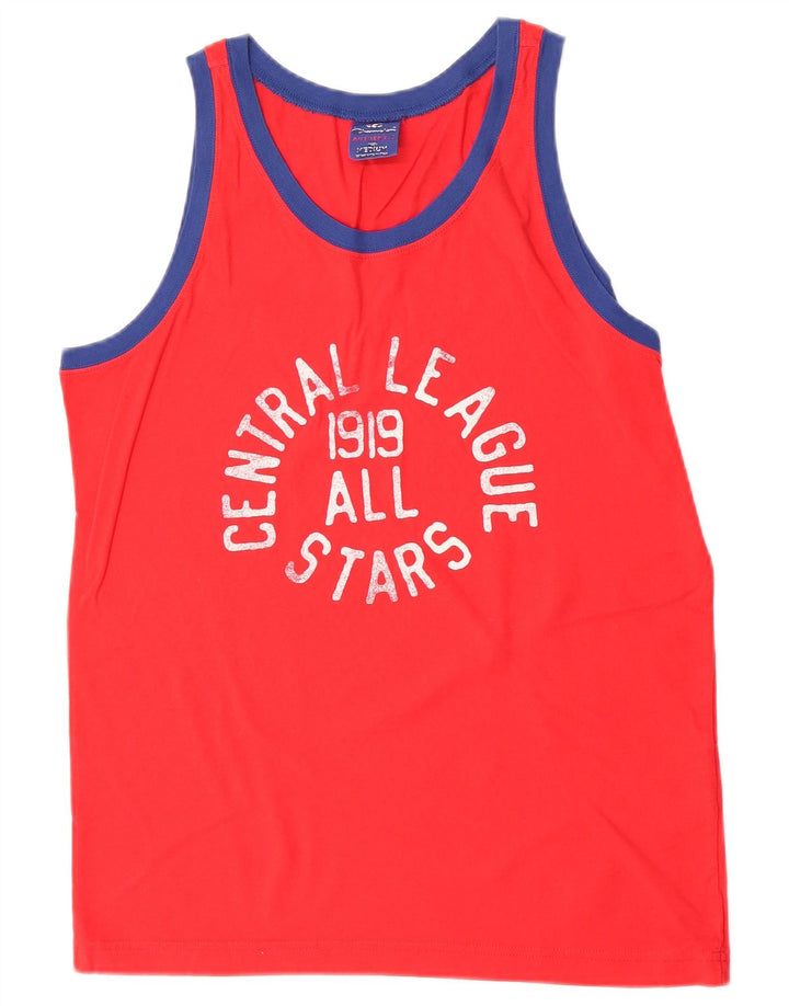 Ανδρικό γραφικό γιλέκο Champion Top Μεσαίο κόκκινο βαμβακερό