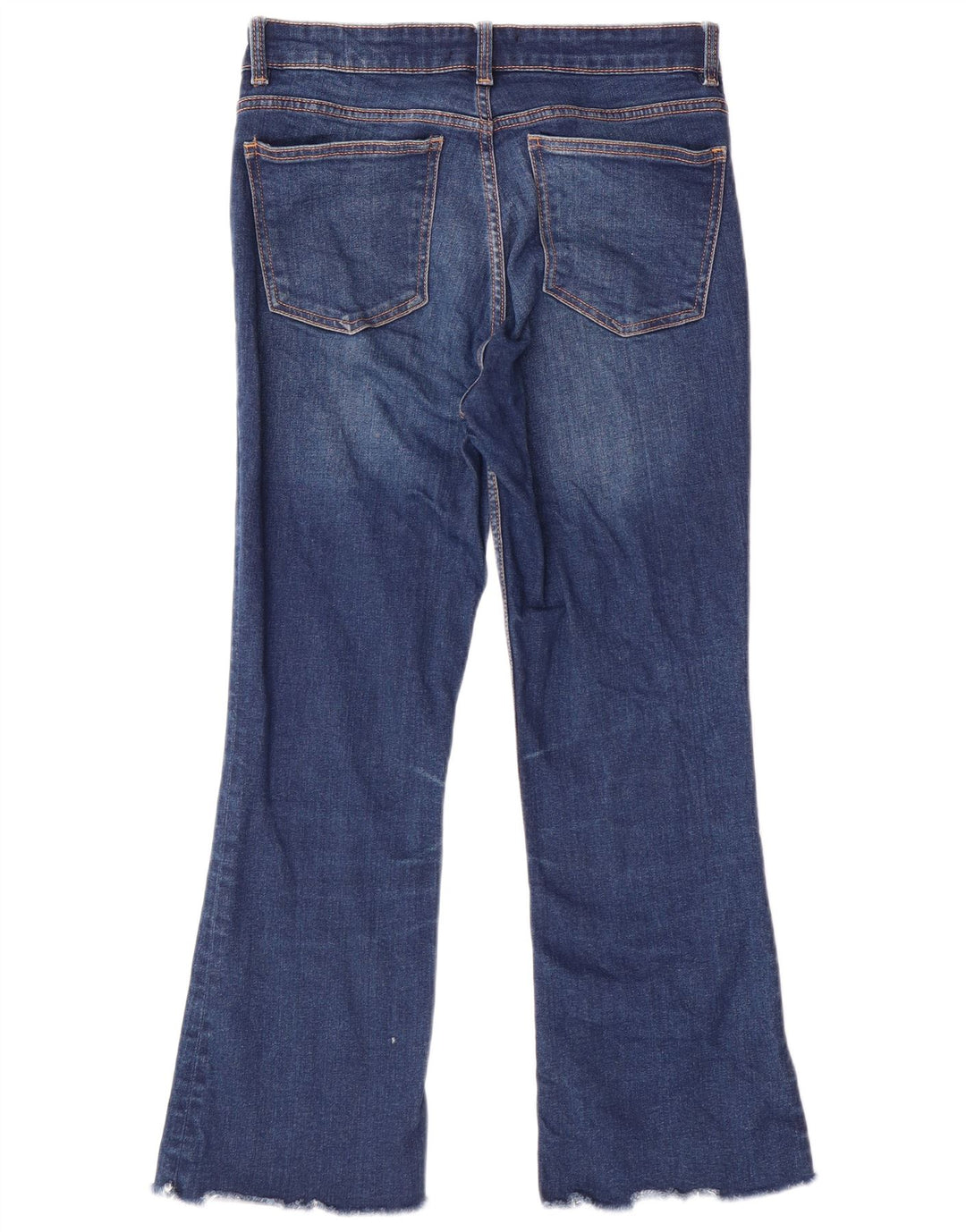 ZARA Womens Crop Bootcut Jeans EU 40 Medium W30 L25 Blue