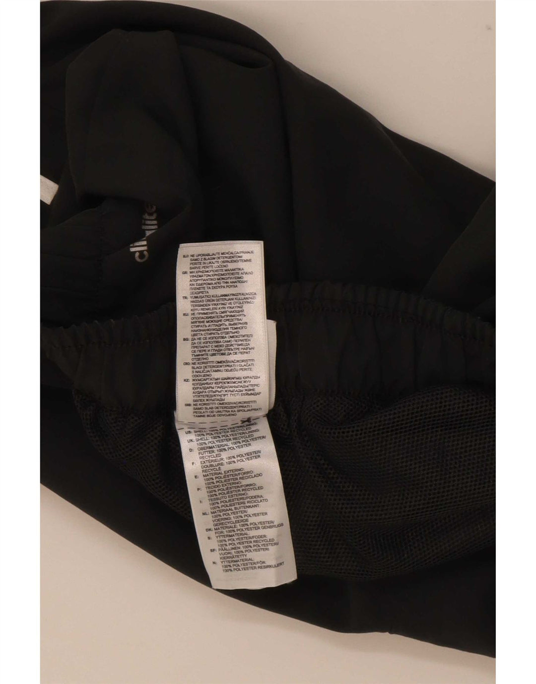Ανδρικό αθλητικό σορτς Adidas Climalite από μικρό μαύρο πολυεστέρα