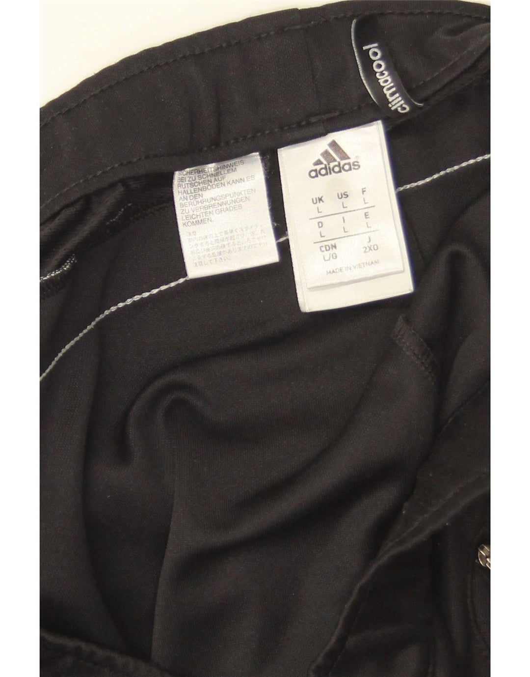 Ανδρικό παντελόνι αθλητικής φόρμας Adidas Climacool Μεγάλο μαύρο χρώμα πολυεστέρα