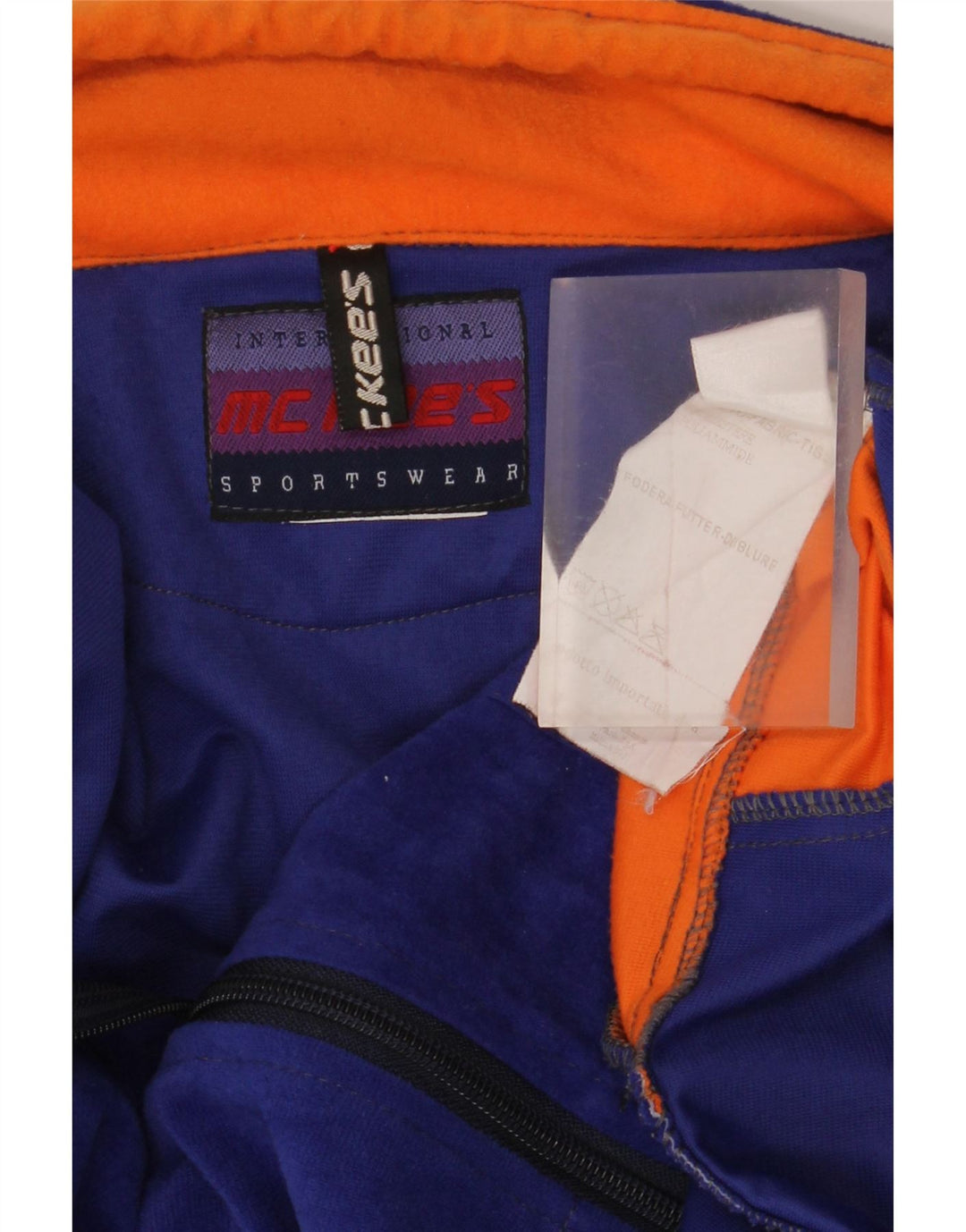 Ανδρικό μπουφάν MC Kee's Fleece UK 42 XL Navy Blue Colorblock Πολυεστέρας