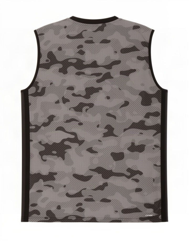 Adidas Ανδρικό γιλέκο Climacool Top Large Μαύρο Καμουφλάζ Πολυεστέρας