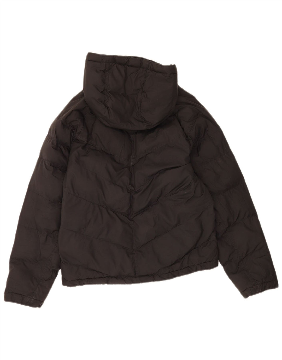 Nike Girls Hooded Jacket 12-13 Years Larg Black Polyester