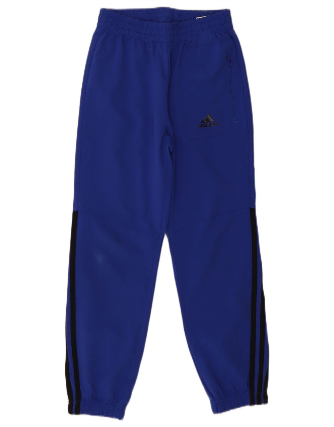 Adidas Boys Tracksuit Trousers Joggers 9-10 Years Blue Polyester