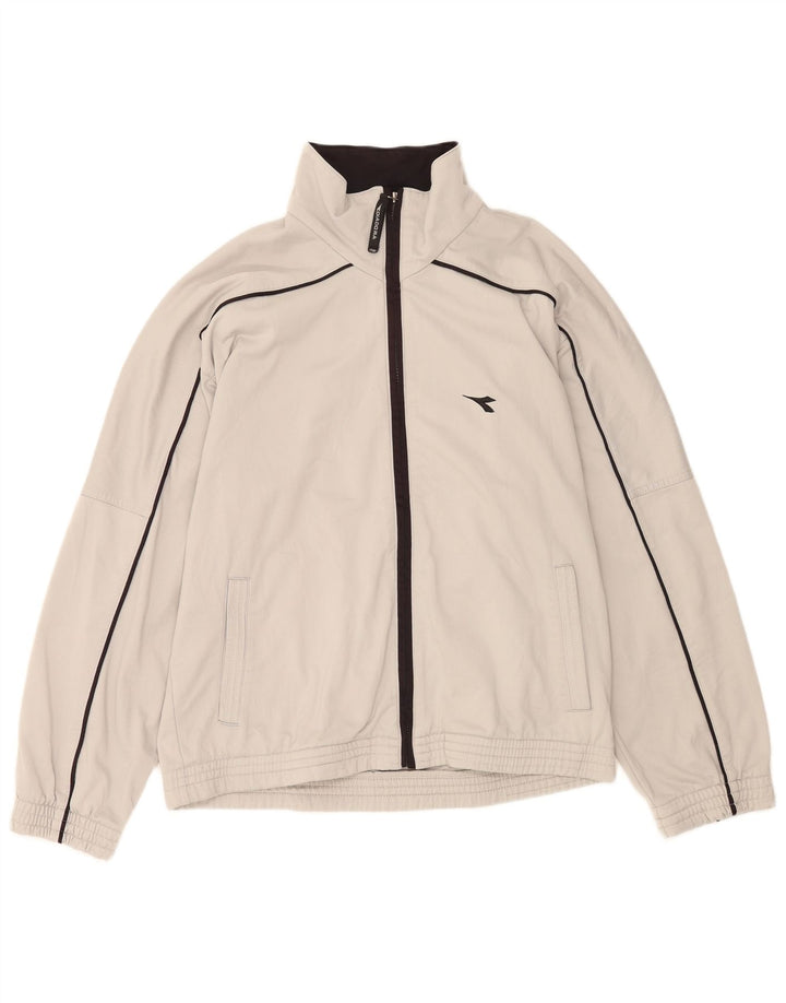 Ανδρική φόρμα Diadora Top Jacket UK 40 Medium Grey Polyester