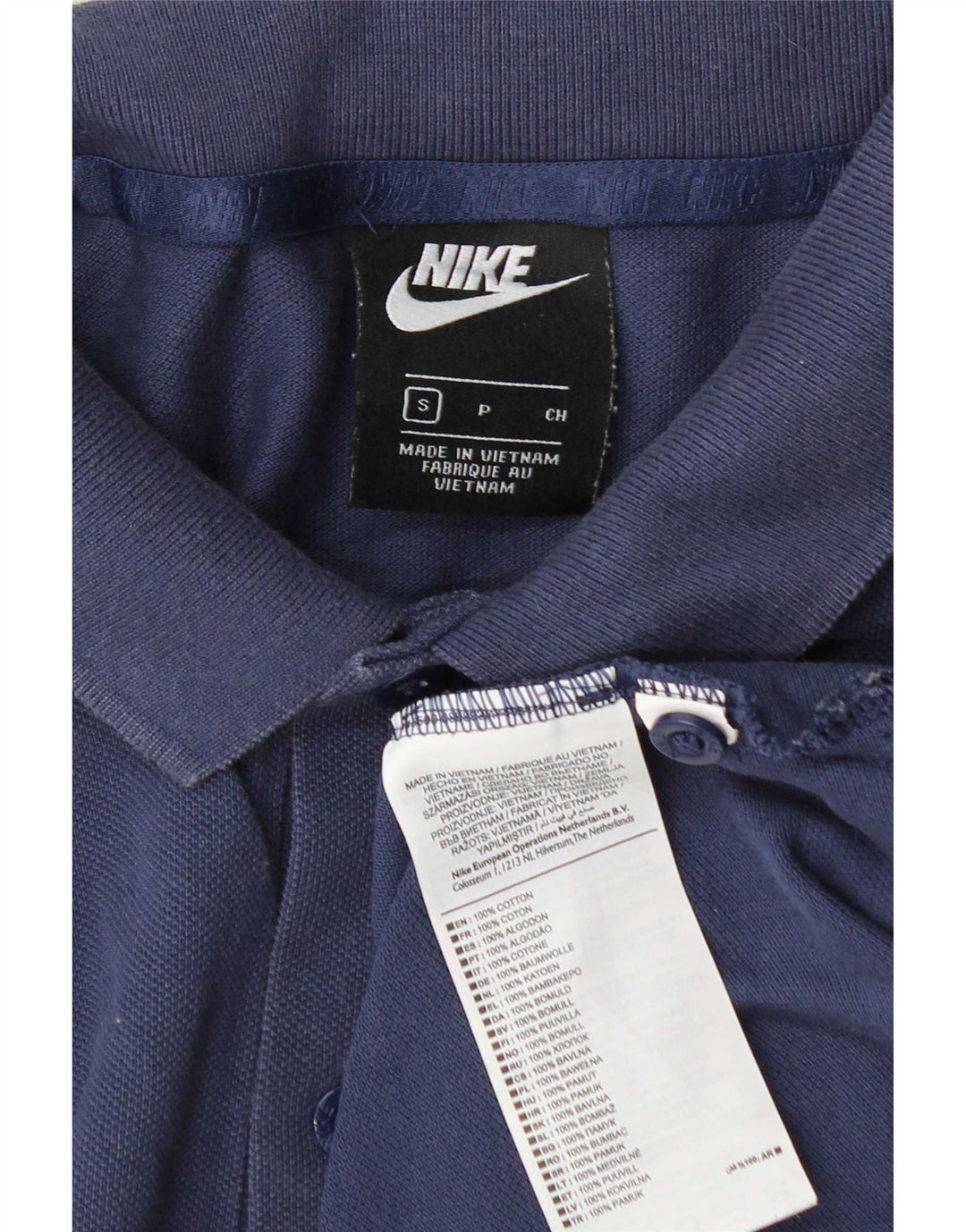 Ανδρικό μπλουζάκι πόλο Nike, Βαμβακερό σε μπλε ναυτικό