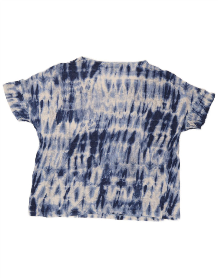 Γυναικείο μπλουζάκι RALPH LAUREN Top UK 14 Medium Blue Tie Dye Lenn