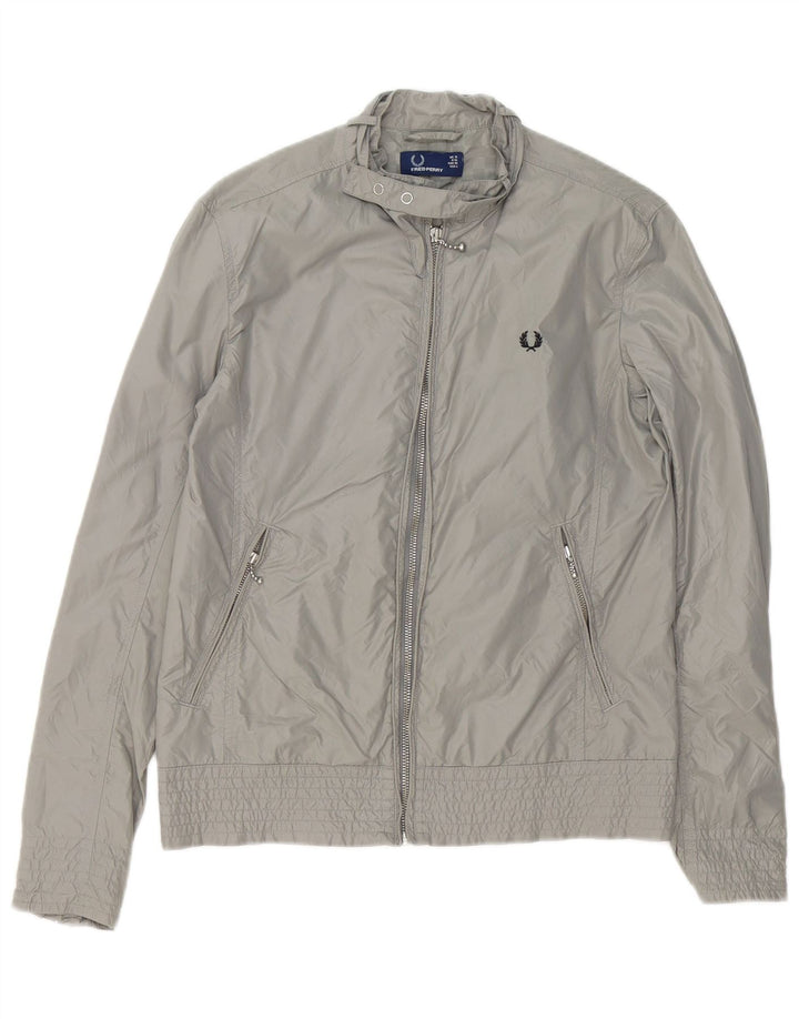 Fred Perry Γυναικείο Bomber Jacket UK 10 Small Grey Nylon
