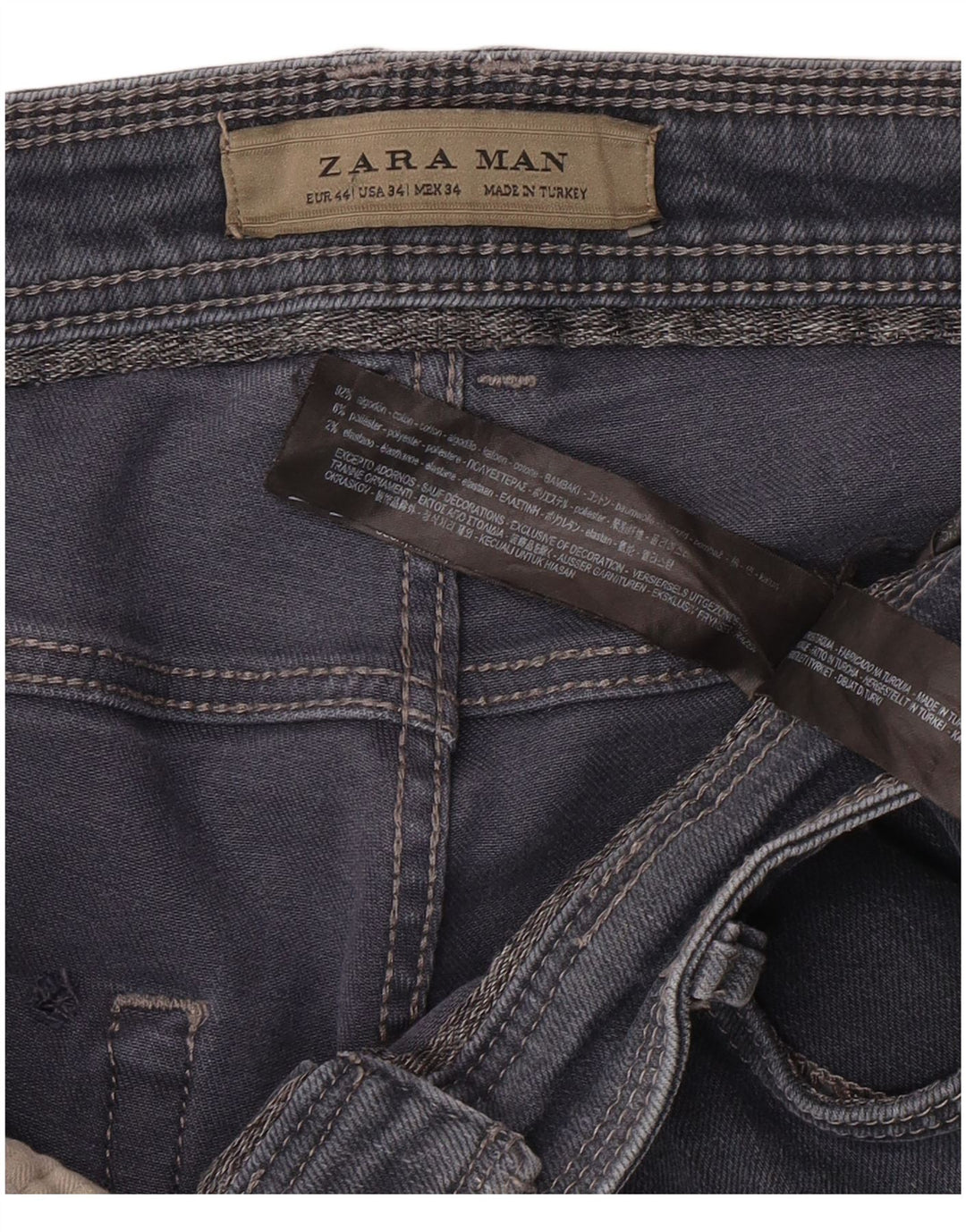 Ανδρικό τζιν ZARA Slim EU 44 Large W34 L30 Μπλε βαμβακερό