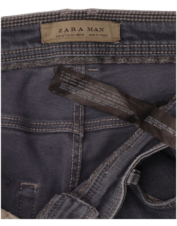 Ανδρικό τζιν ZARA Slim EU 44 Large W34 L30 Μπλε βαμβακερό