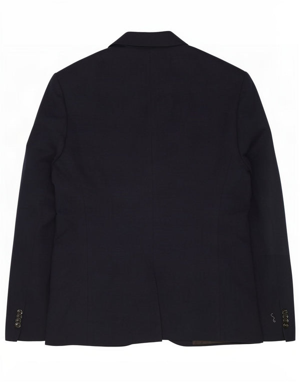 Zara Ανδρικό μπλέιζερ με 2 κουμπιά μπουφάν UK 42 XL Navy Blue Cotton