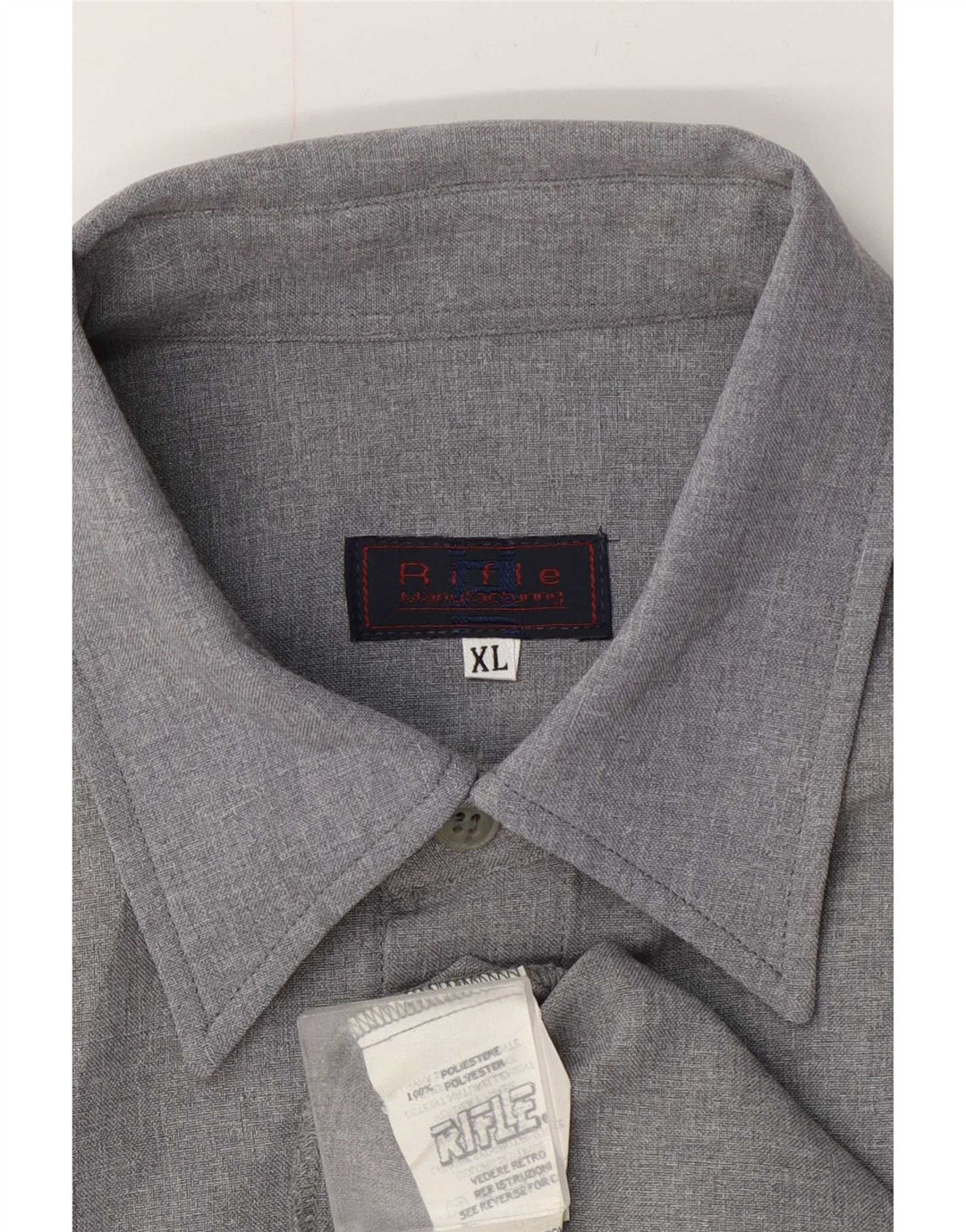Ανδρικό πουκάμισο Rifle XL Grey Polyester