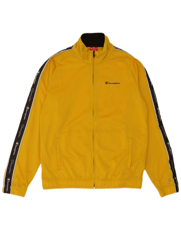 Ανδρική φόρμα Champion Graphic Top Jacket XL Yellow Colourblock Polyester