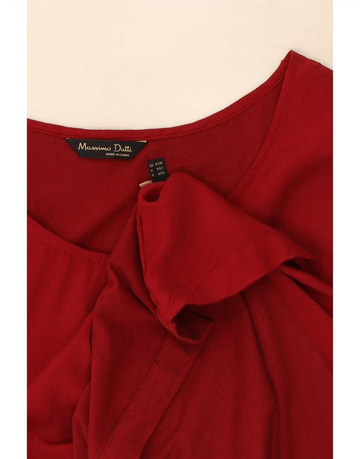 Massimo Dutti Γυναικεία Αμάνικη Μπλούζα Τοπ UK 10 Small Red