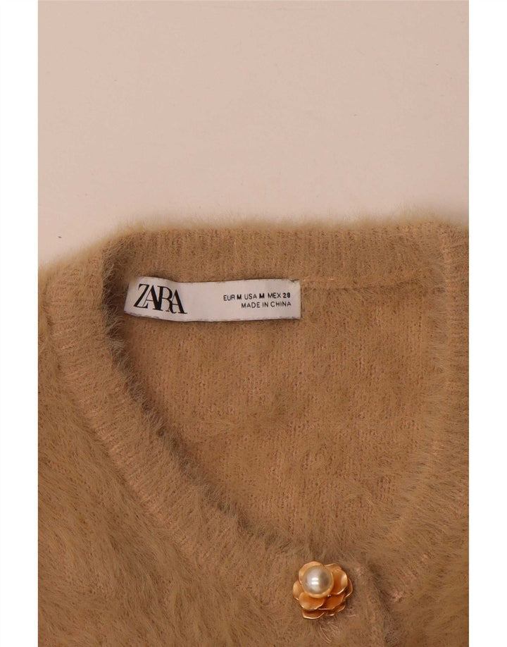 Zara Γυναικείο Ζακέτα με μανίκια 3/4 UK 14 Medium Beige