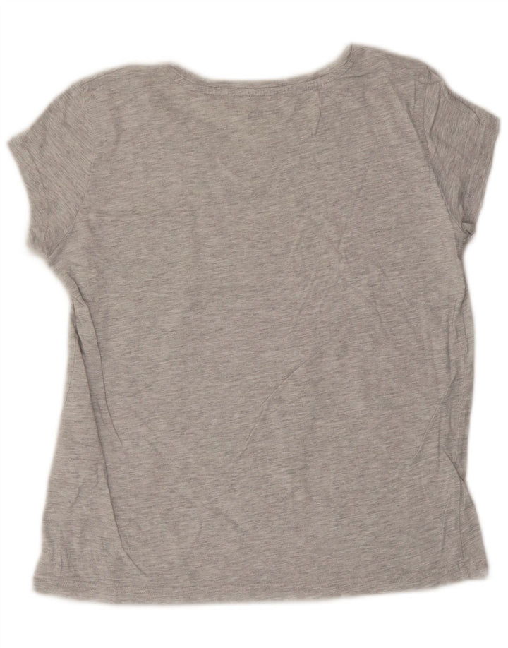Γυναικείο γραφικό μπλουζάκι MUSTANG τοπ UK 14 μεσαίου γκρι βαμβακερό